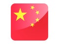 3D Square Flag of China