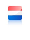 3D Square Flag of the Netherlands