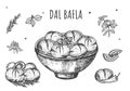 Dal Bafla delicious traditional food