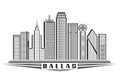 Vector illustration of Dallas Royalty Free Stock Photo