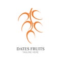 vector illustration of Dates Fruits logo design