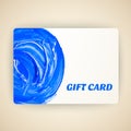 Vector illustration of decorated gift card with Royalty Free Stock Photo
