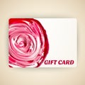 Vector illustration of decorated gift card with Royalty Free Stock Photo