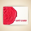 Vector illustration of decorated gift card with Royalty Free Stock Photo