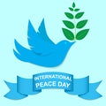 Vector illustration of dove world peace day EPS 10