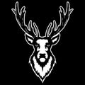 Vector illustration of a deer head Royalty Free Stock Photo