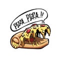 pizza monster sticker