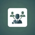 Team Management Icon Royalty Free Stock Photo