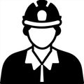 Construction Worker Hard Hat Safety Helmet Vector Illustration Royalty Free Stock Photo