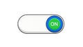 Modern UI Toggle Switch ON Icon Royalty Free Stock Photo