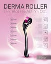 Vector Illustration with derma roller.