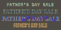 Fathers Day sale promotion design.