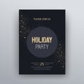 Vector illustration design for holiday party and happy new year party invitation flyer