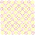 seamless pattern background in the form of a three-layer circle Royalty Free Stock Photo