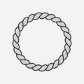 Vector illustration design of white circle rope icon symbol Royalty Free Stock Photo