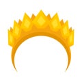 Vector design of diadem and laurel icon. Set of diadem and wreath stock symbol for web.