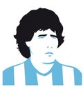 Vector illustration of Diego Armando Maradona