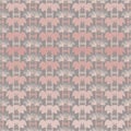 Vector illustration of different shades of pink and grey cheerful pigs faces