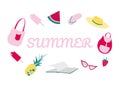 Vector summer illustration Royalty Free Stock Photo