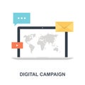 Digital Campaign icon concept