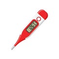 Digital Thermometer Icon Illustration Royalty Free Stock Photo