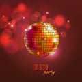 Vector illustration of disco ball