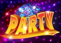 Vector illustration - Disco party poster