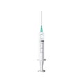 Vector illustration of disposable syringe with needle Royalty Free Stock Photo