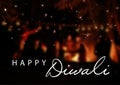 Vector illustration of Diwali for the celebration of Hindu community festival. Web banner