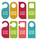 Do not disturb door hanger set