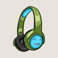 Doodle a cute headphone Royalty Free Stock Photo