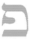 Dotted Pattern Hebrew Alphabet Letter of Pe Royalty Free Stock Photo