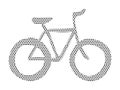 Dotted Pattern Picture of a Bicycle Royalty Free Stock Photo