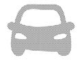 Dotted Pattern Picture of a Car Royalty Free Stock Photo