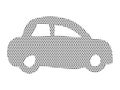 Dotted Pattern Picture of a Car Royalty Free Stock Photo