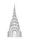 Dotted Pattern Picture of the Chrysler Building