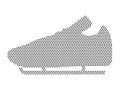 Dotted Pattern Picture of a Ice Skate Royalty Free Stock Photo
