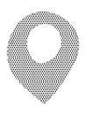 Dotted Pattern Picture of a Location Pin Royalty Free Stock Photo