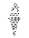 Dotted Pattern Picture of a Olympic Torch Royalty Free Stock Photo