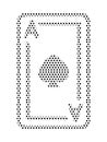 Dotted Pattern Picture of a Playing Card Royalty Free Stock Photo