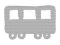 Dotted Pattern Picture of a Tram Royalty Free Stock Photo
