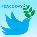 Vector illustration of dove world peace day EPS 10