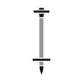 Vector illustration of dowel and screw icon. Web element of dowel and srew stock symbol for web.