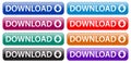 Download web button icons colorful buttons
