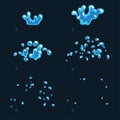 Dripping water special effect fx animation frames sprite sheet.