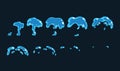 Dripping water special effect fx animation frames sprite sheet.
