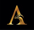 Eagle Initial letter A monogram