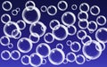 Vector illustration ealistic white water bubbles