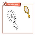 Dot to dot puzzle with doodle mirror