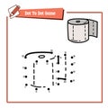 dot to dot puzzle with doodle toilet paper